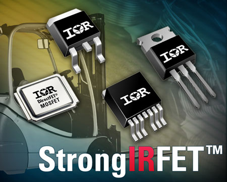 IR �Ƴ�StrongIRFET����MOSFETϵ�� �m��Ҫ�󳬵͌�ͨ���Ĺ��I����