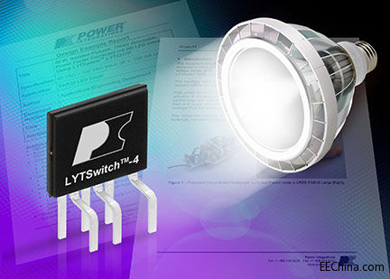 Power Integrations�Ƴ��µĸ�ЧPAR38 LED��􅢿��OӋ