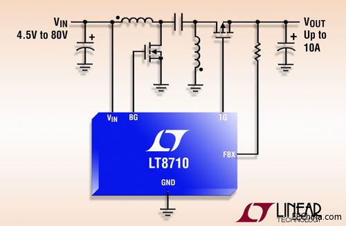 ��������80V ͬ�� SEPIC /ؓݔ�� / ������ DC/DC ���������ṩ���_ 10A ݔ�����