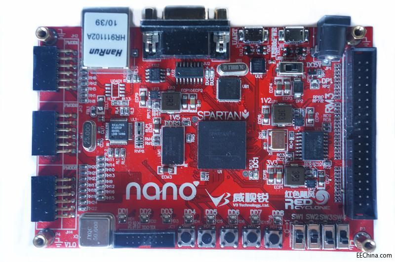 nano2 Spartan6 LX16/RTL8201 ׾W/DDR3/Cypress68013 USB2.0/RM3/PMOD/RS232/UART