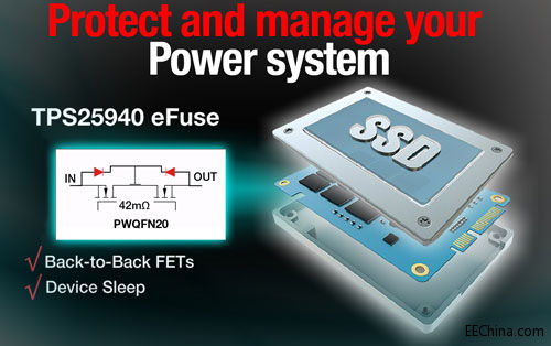 TI�Ƴ��I����С18V eFuse�Դ���o�_�P�����F��Чϵ�y���o