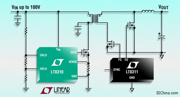 ���������Ƴ�100V��߅ͬ����������� LT8310���o�������� �Ϳ��{(di��o)��(ji��)ݔ��늉�