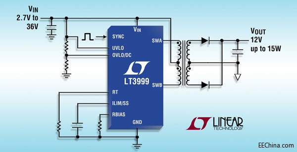 ���������Ƴ��߿ɾ���ռ�ձȿ��ƹ��ܵ�36V��Ƭ1A����ʽDC/DC׃��������