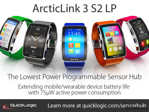 QuickLogic�Ƴ�ArcticLink 3 S2 LP���µĿɾ���Sensor hub�Ĺ������ИI�����