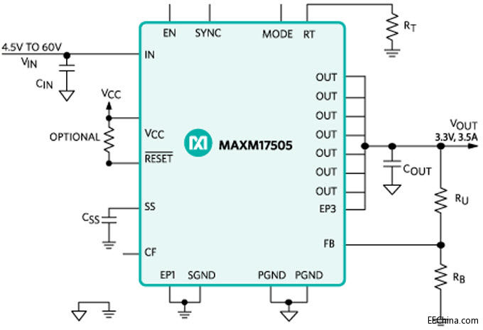 MAXM17505��ЧDC-DC�������Դģ�K