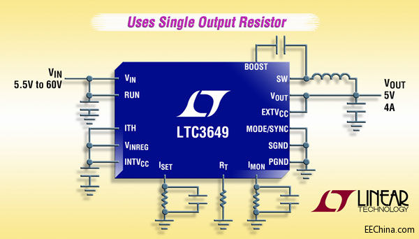 LTC�Ƴ��߿��{܉��܉ݔ���͌��������a���� 60V��40A ͬ�������ͷ�����