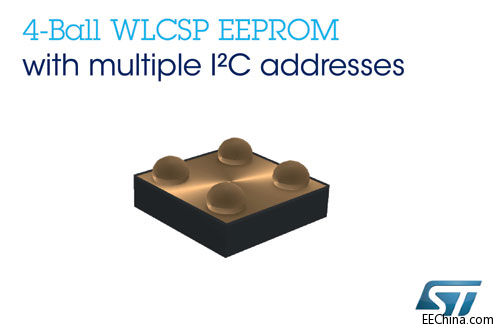ST�Ƴ�ȫ���׿��(n��i)�ö�I2C��ַ��4����WLCSP���b EEPROM