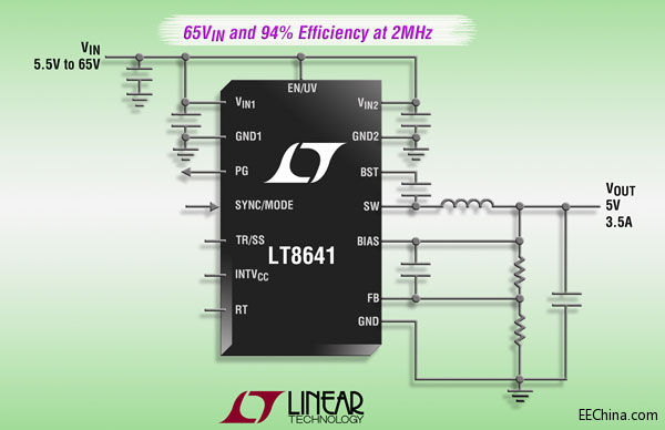 �������� �Ƴ�3.5A��65V ͬ���������_�P(gu��n)��(w��n)���� LT8641