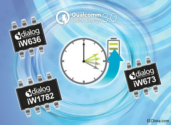 Dialog���a��Qualcomm Quick Charge 3.0��QC3.0��оƬ�M��Ч������40%