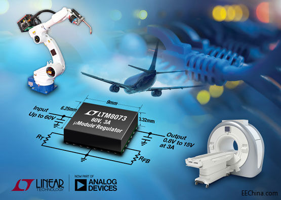 ���������Ƴ�60V��3A Silent Switcher µModule ��(w��n)����