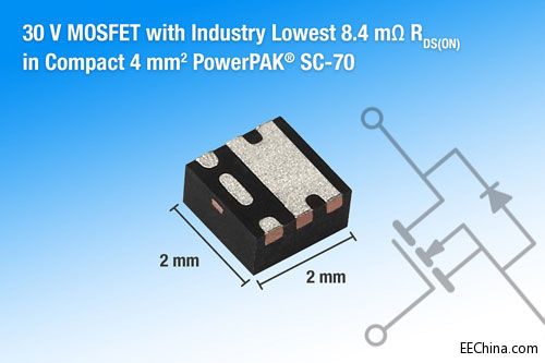 Vishay�l(f��)���¿�30V MOSFET�����и߹����ܶȺ͸�Ч�ʵ����ԣ��m�����Ƅ��O(sh��)������M(f��i)���