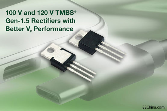 Vishayȫ��100V��120V TMBS�������ṩ����0.36 V�����򉺽������͹��ʓp�Ĳ����Ч��