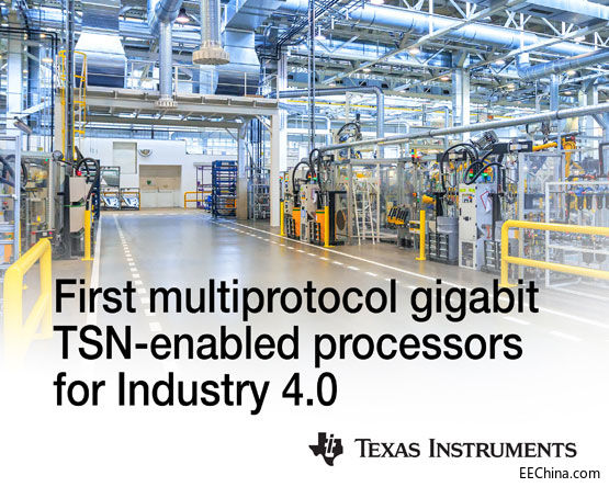 TI�Ƴ����ڹ��I4.0���׿�֧�ֶ��f�hǧ��λTSN��̎����