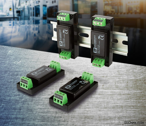 XP Power�Ƴ��¿�15W��20W�C����/DIN��܉���b��DC-DC�D�Q�����m�Ϲ��I��ͨӍ����