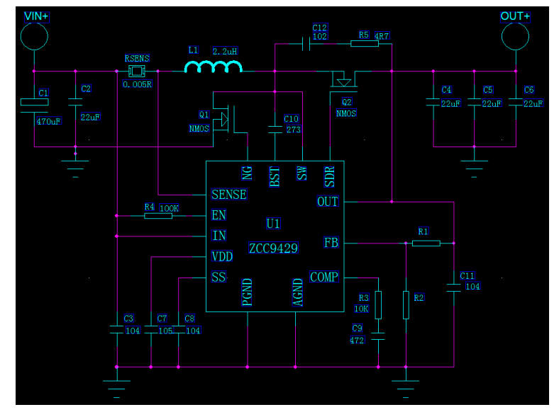3.3V12V1.5A ͬоƬZCC9429