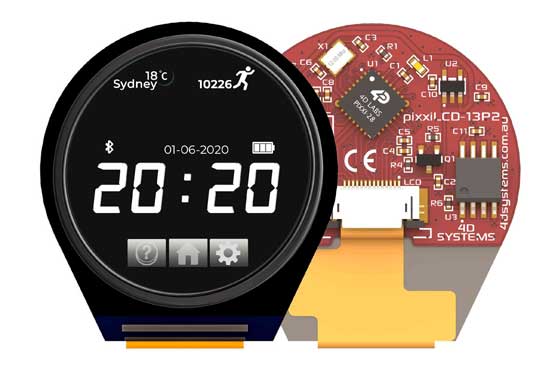 ��׿���ṩ4D Systems��pixxiLCDϵ�ЮaƷ�����ڄ����õ�Ƕ��ʽ�@ʾ��