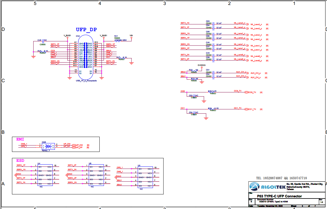 AG9310MCQ�OӋ�·|AG9310MCQ�OӋUSB TYPEC�p���R�e�DHDMI��ҕ�l�����·