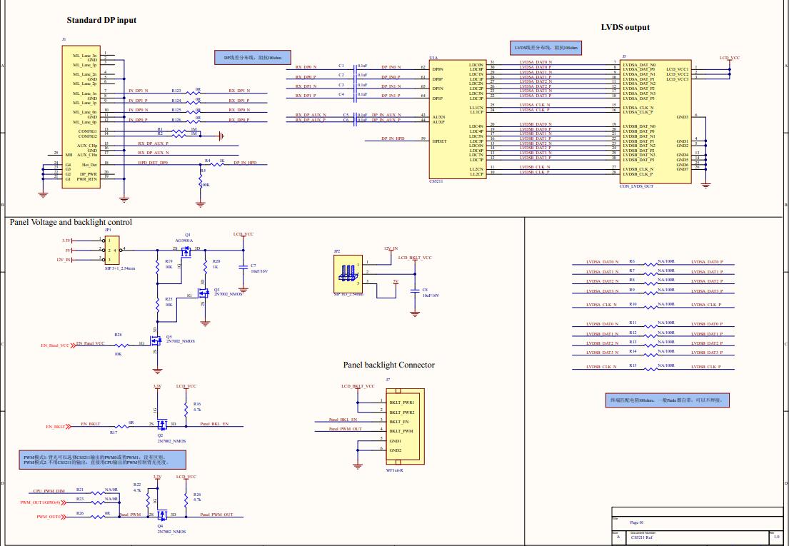 CH7511B·O(sh)Ӌ(j)|̩CH7511B|eDPD(zhun)LVDSҺD(zhun)ӰоƬ|CS5211CH7511B
