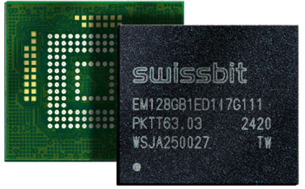 Swissbit EM-30�����I��3D-NAND e.MMC-5.1 BGA