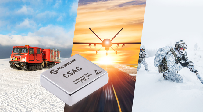 Microchip�Ƴ�����оƬ��ԭ��犣�CSAC�������ژO�˭h�����ṩ����Ĺ����ضȷ����������A��͸��õ��l�ʷ�����