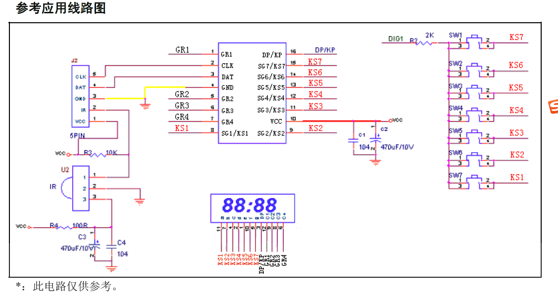 VK1650 32c ɔ_ كɾʽнӿ LED@IC