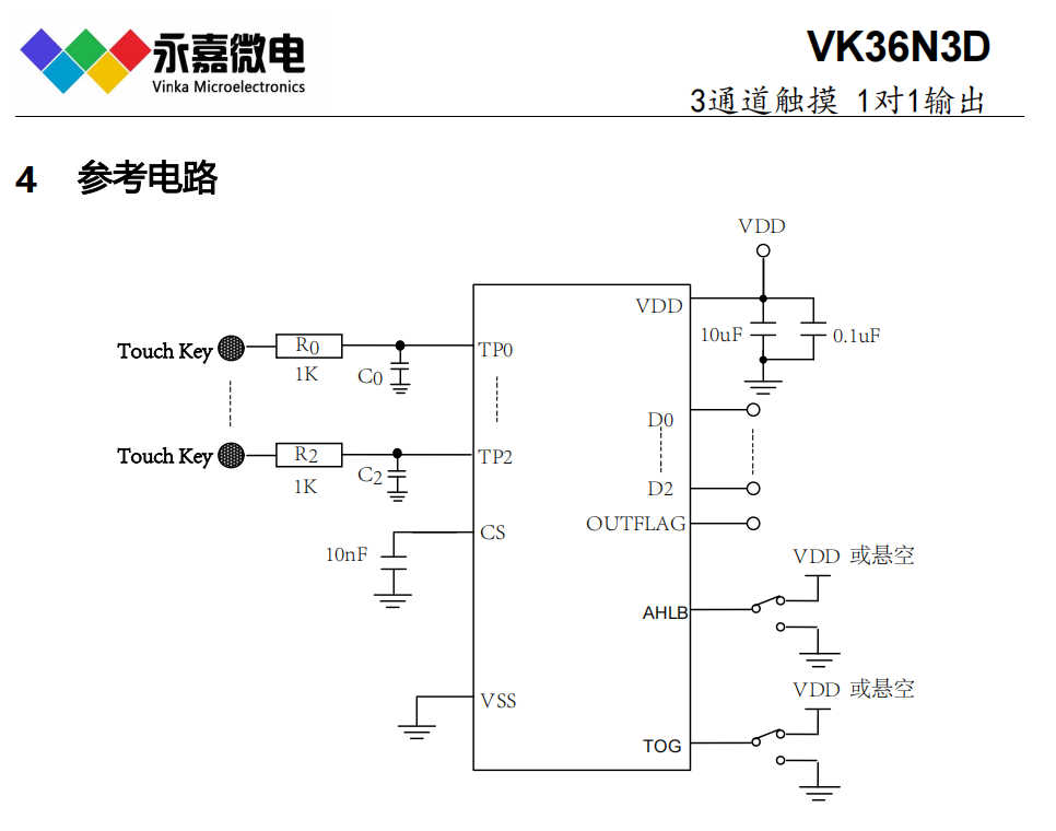 ���ɔ_3ͨ���|�����ʽ�|��оƬ�����|���|��IC-VK36N3D SOP16/QFN16L 1��1ݔ��