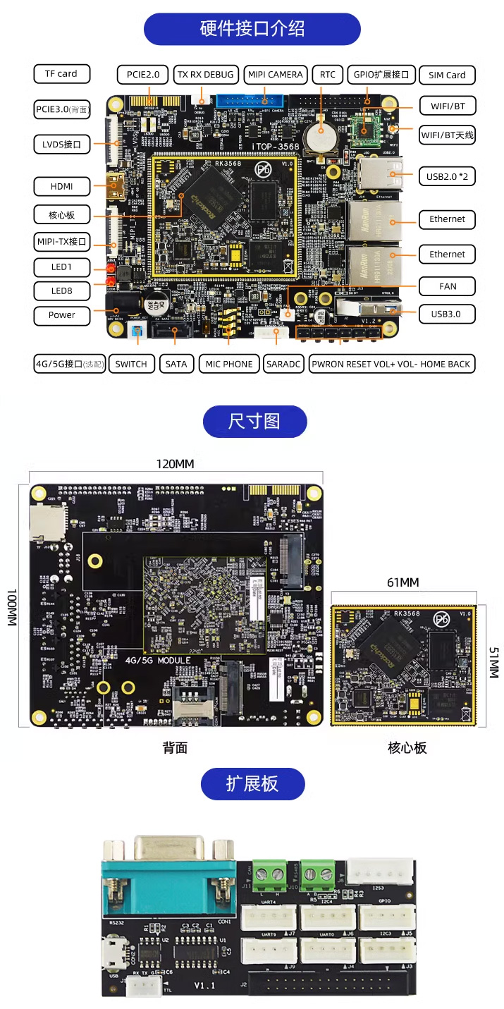 Ѹ��RK3568�]Ʊ��С��ARM3568J���İ���о΢�˹�����AI����Linux��׿