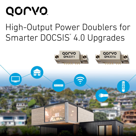 QorvoƳݔʱQPA3311QPA3316DOCSIS 4.0ܸЧM