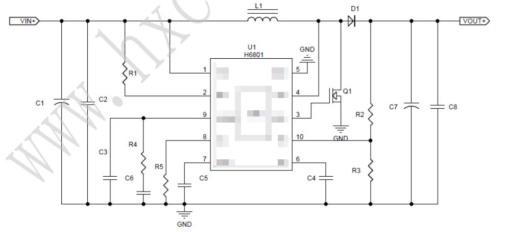 ㉺оƬH6801 3.2V12V1A̫ܿư幩ic ʹC