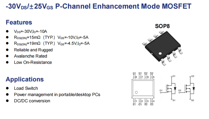 AET3156APpϵMOSFETоƬAO4805