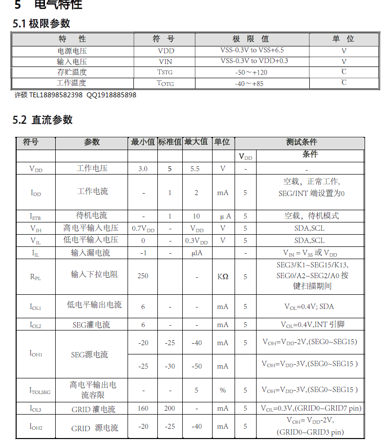 VK16K33AQ QFN28ɔ_LEDaIC@оƬӟ/Fxͷ