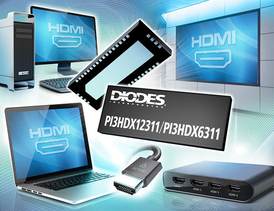 Diodes ˾Ƴ 3.3V ͨʽ ReDriver ̖{ HDMI 2.1̖|F߷ֱҕlB