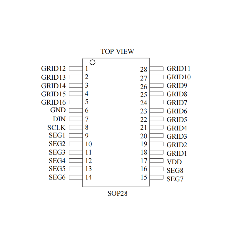 뿹ɔ_LEDaܔ@оƬ(IC)ԭSVK1640 SOP28ԭS