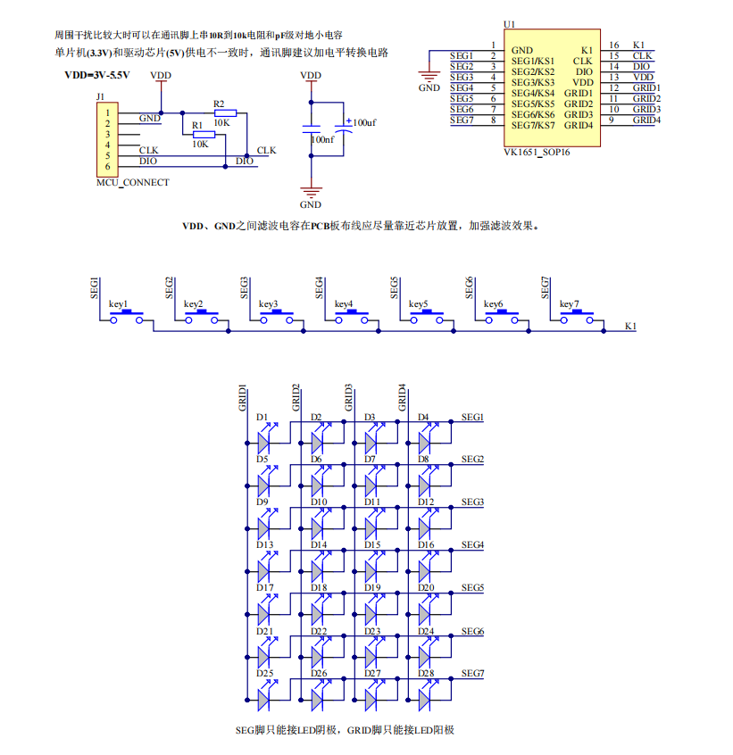 28cʽ@IC딵aLEDоƬԭSVK1651 SOP16