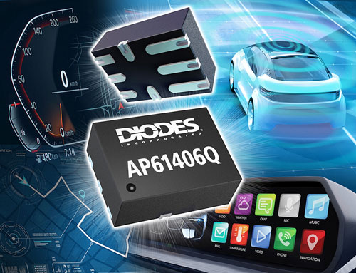 Diodes ˾Ƴ 5.5V4A IQ ͬDQ߂๦ I2C ӿᘌ܇ POL ϵyЧcߴ