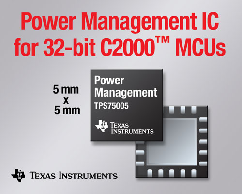 ����32λC2000���r����MCU���Դ����IC TPS75005 ��TI��