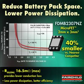 Fairchild�_�l(f��)��PowerTrench MOSFET����FDMB2307NZ