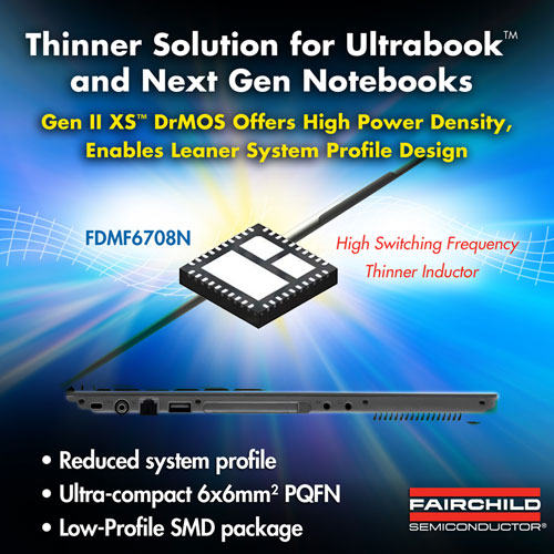 ����Ultrabook����������l��ͬ������DC-DC���õĵڶ���XS DrMOS���w�ף�