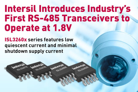 Intersil�Ƴ��I���׿�1.8V RS-485�հl��