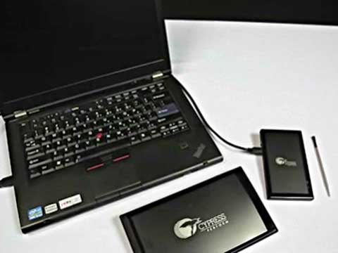 Stylus and Water Demo on TrueTouch TMA568ҕl