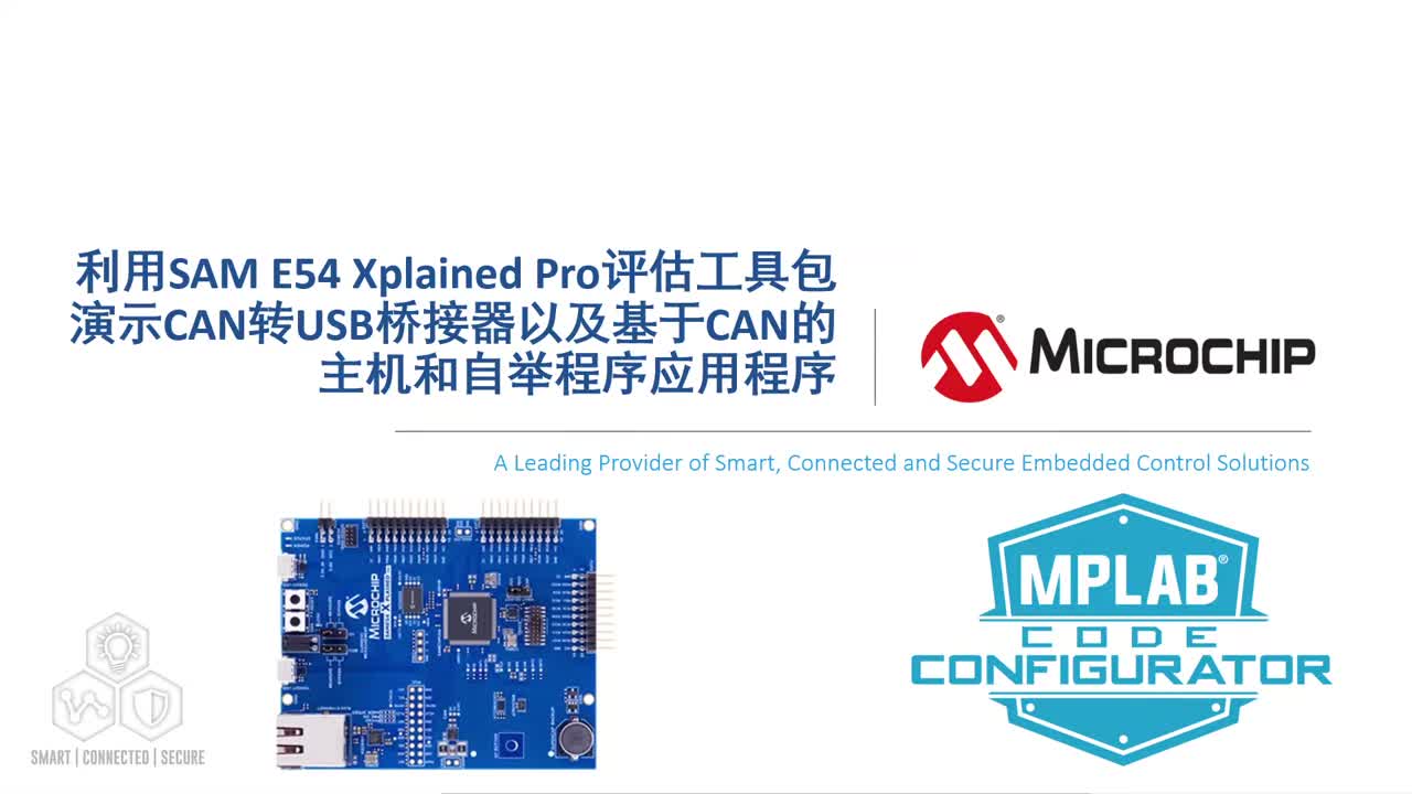 SAM E54 Xplained Prou߰ʾCAND(zhun)USBԼCANCe(yng)óҕl