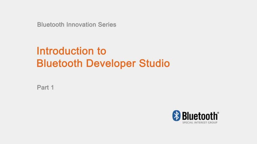 Bluetooth Developer Studioʹҕl1ҕl